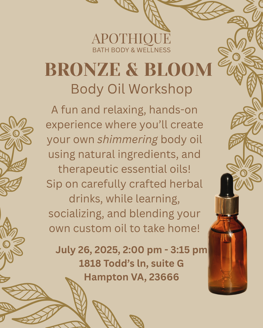 Bronze & Bloom Body Oil Workshop